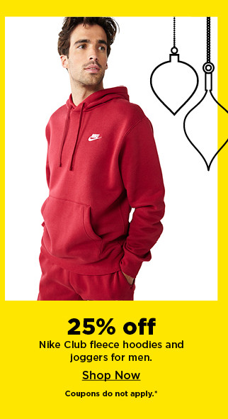 25% off nike club fleece for men. shop now.