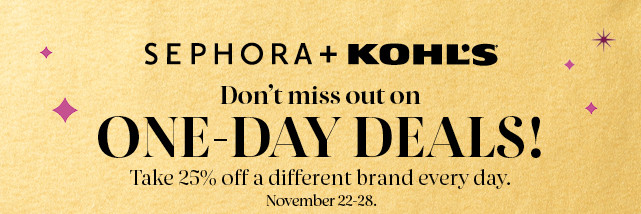 25% off kiehls.  shop now.