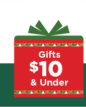 gifts $10 and under. shop now.