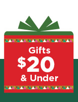 gifts $20 and under. shop now.