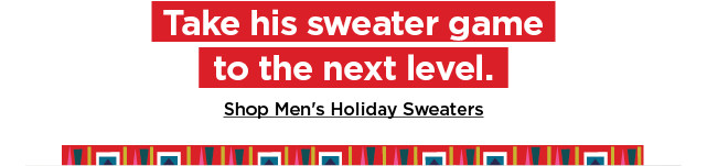 Shop men's holiday sweaters.