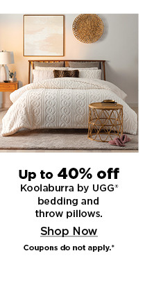 up to 40% off koolaburra by ugg bedding and throw pillows. shop now.