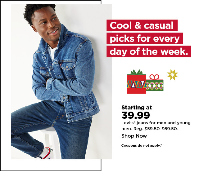 starting at $39.99 levi's jeans for men. shop now.