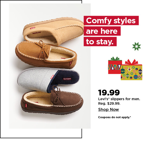 $19.99 levi's slippers for men. shop now.