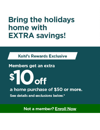 bring home extra savings with kohl's rewards.