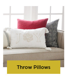 shop throw pillows