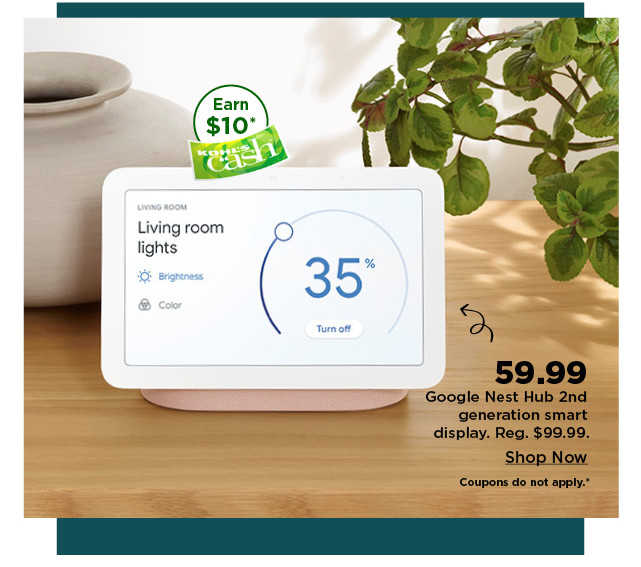 59.99 google nest hub 2nd generation smart display. shop now.