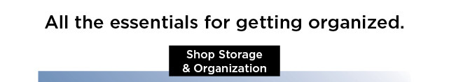 shop storage and organization