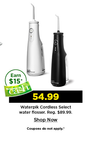 54.99 waterpik cordless select water flosser. shop now.