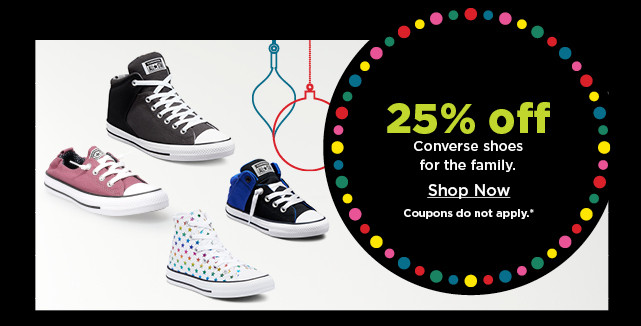 25% off Converse shoes for the family. Shop Now.