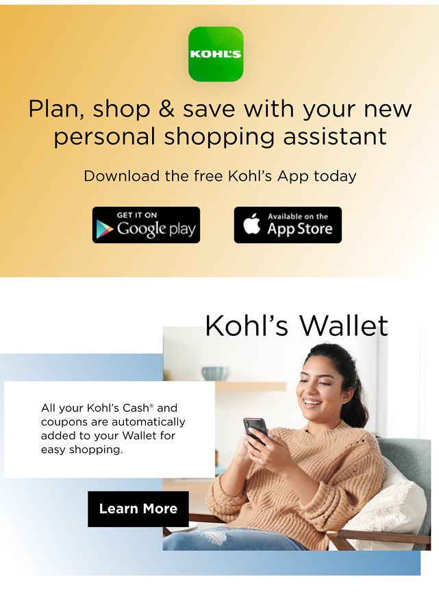 download the kohls app for free.