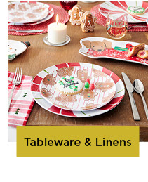 shop tableware and linens