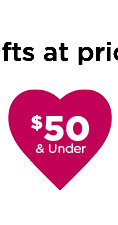 $50 and under valentines day gifts. shop now.