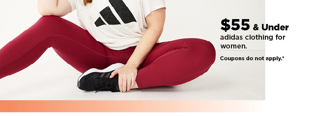 $55 and under adidas clothing for women. shop now.