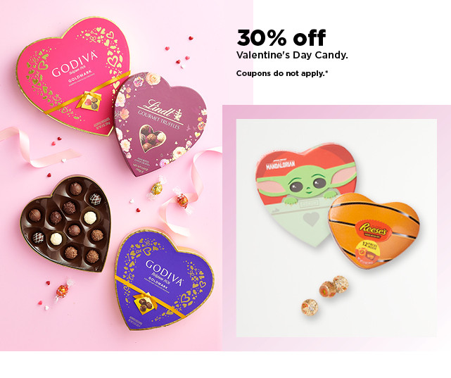 30% off valentine's day candy. shop now.