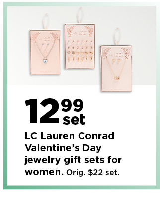 12.99 set for LC lauren conrad valentines day jewelry gift sets for women. shop now.