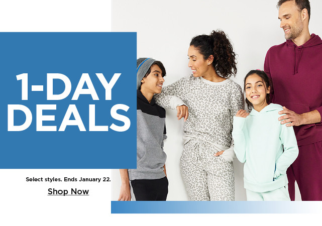 1 day deals. shop now.