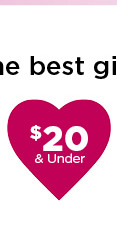 $20 and under valentines day gifts. shop now.