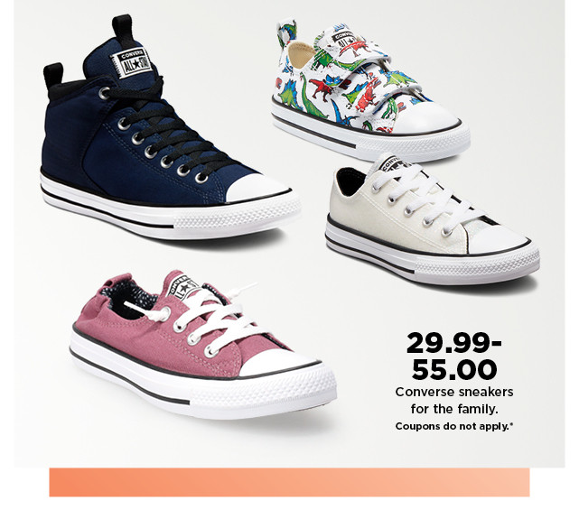 $29.99-$55. converse shoes for the family. shop now.