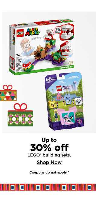 up to 30% off lego building sets. shop now.