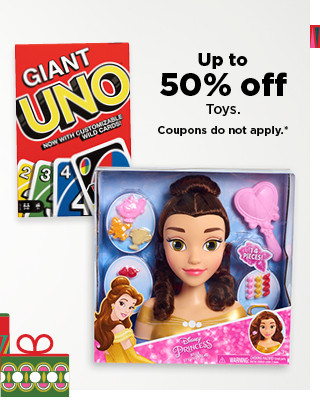 up to 50% off toys. shop now.