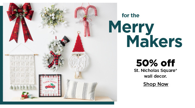 50% off st nicholas square wall decor. shop now.