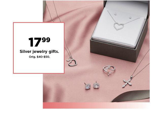 17.99 silver jewelry gifts. shop now.