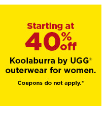 starting at 40% off koolaburra buy ugg outerwear for women. shop now.