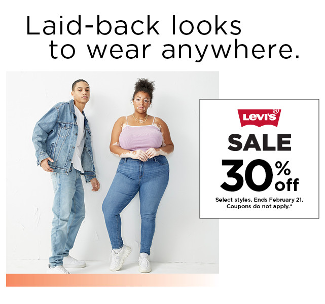 30% off levis. shop now.