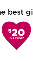 $20 and under valentines day gifts. shop now.