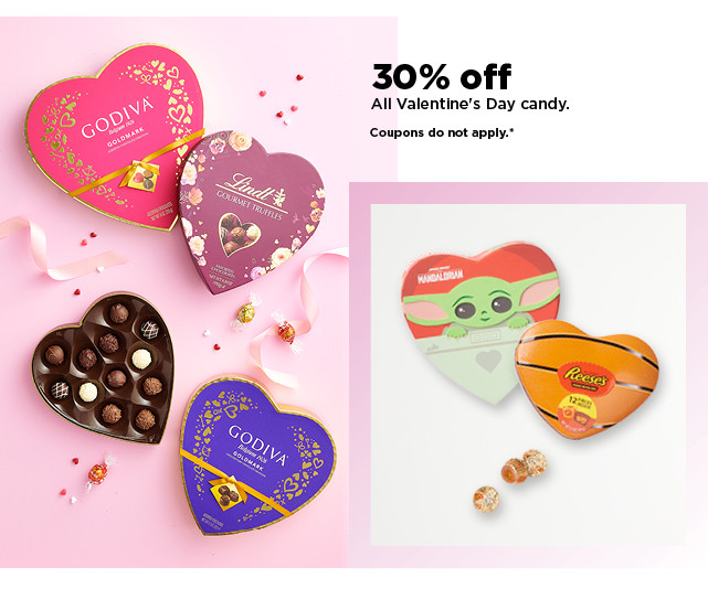 30% off valentine's day candy. shop now.