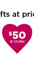 $50 and under valentines day gifts. shop now.