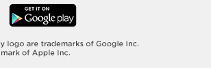 Get it on Google Play. Android, Google Play and Google Play logo are trademarks of Google Inc. oogle J 090 are trademarks of Google Inc mark of Apple I 