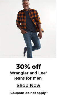 30% off wrangler and lee jeans for men. shop now.30% off wrangler and lee jeans for men. shop now.