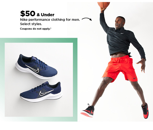 $50 and under nike performance clothing for men. shop now.