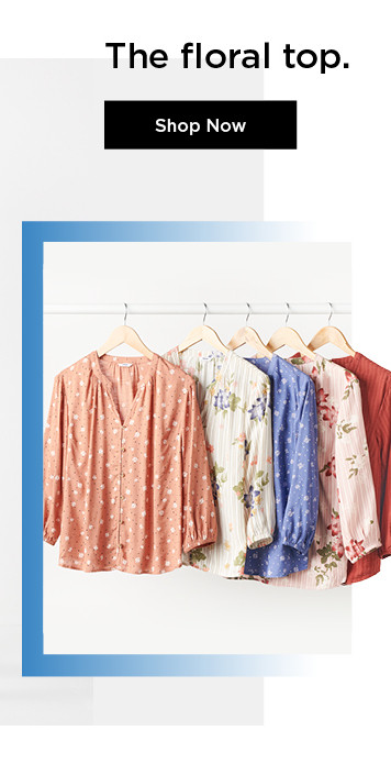 shop womens floral tops