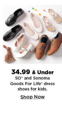 34.99 & under so and sonoma goods for life dress shoes for kids