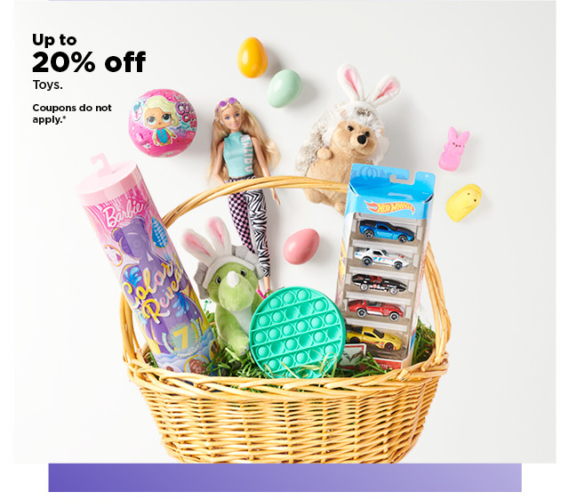 up to 20% off toys. shop now.