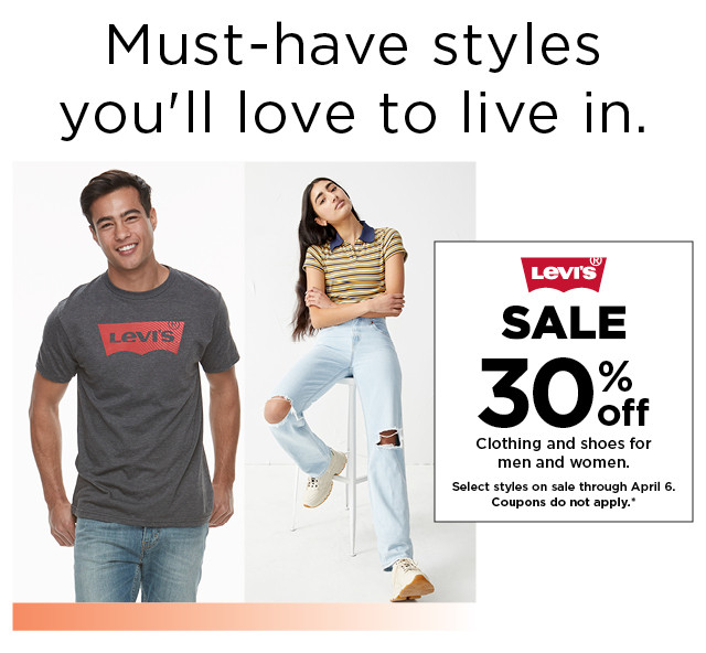 30% off Levi's clothing and shoes for men and women. Offers and coupons do not apply. Shop now.