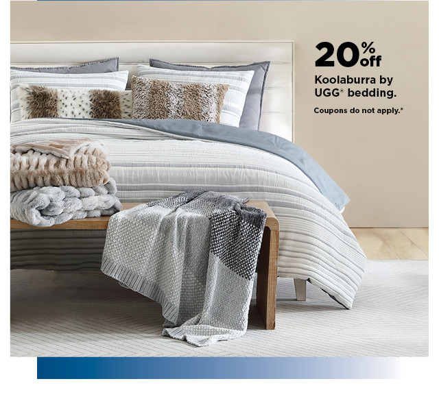 20% off koolaburra by ugg bedding. shop now.