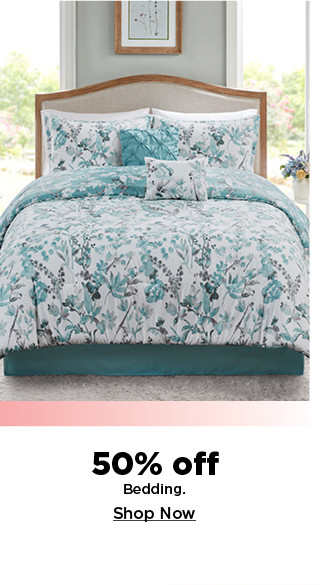 50% off bedding. shop now.