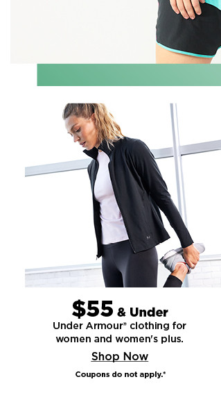 shop $55 and under Under Armour clothing for women and women's plus