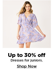 shop up to 30% off dresses for juniors