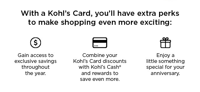 new. members earn 50% more rewards with a kohls card. apply now.