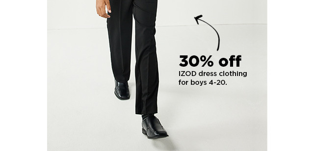 30% off izod dress clothing for boys 4-20. shop now.