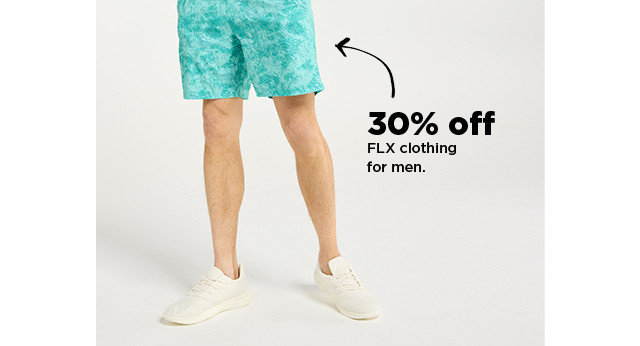 30% off FLX clothing for men. shop now.