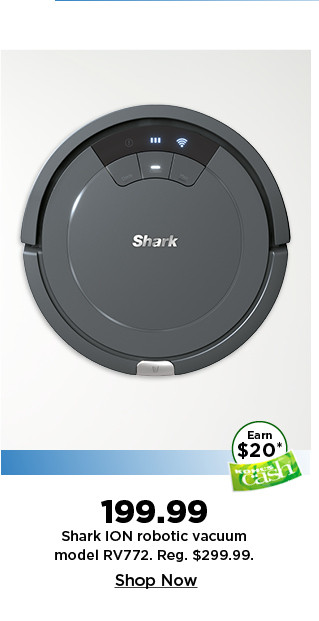 199.99 shark ion robotic vacuum. shop now.