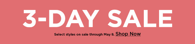 3 day sale. shop now.