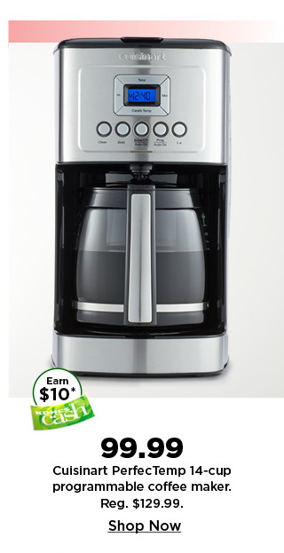 99.99 cuisinart perfectemp 14 cup coffee maker. shop now.