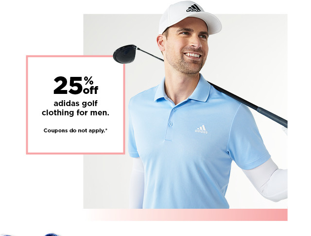 25% off adidas golf clothing for men. shop now.